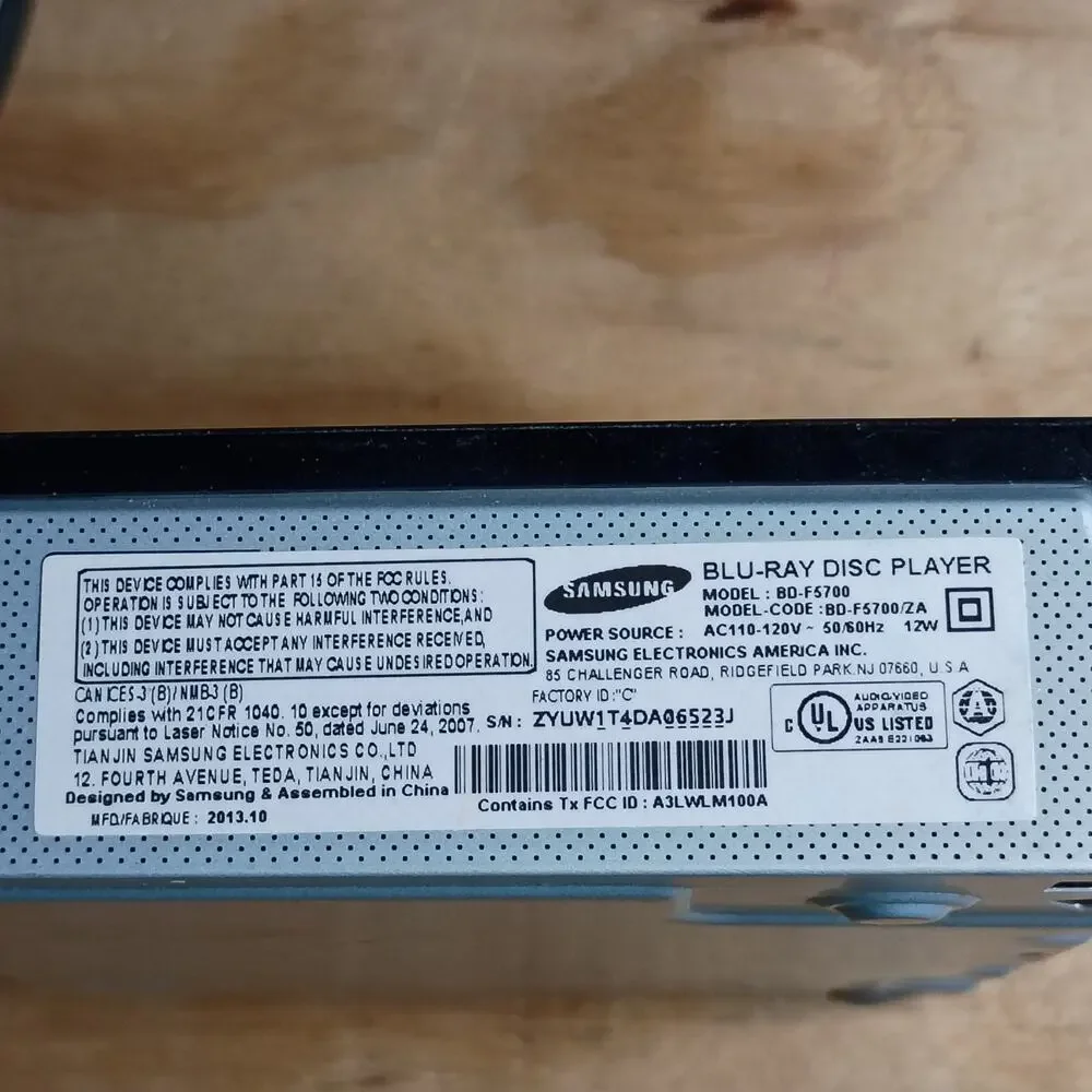 Samsung bd f5700